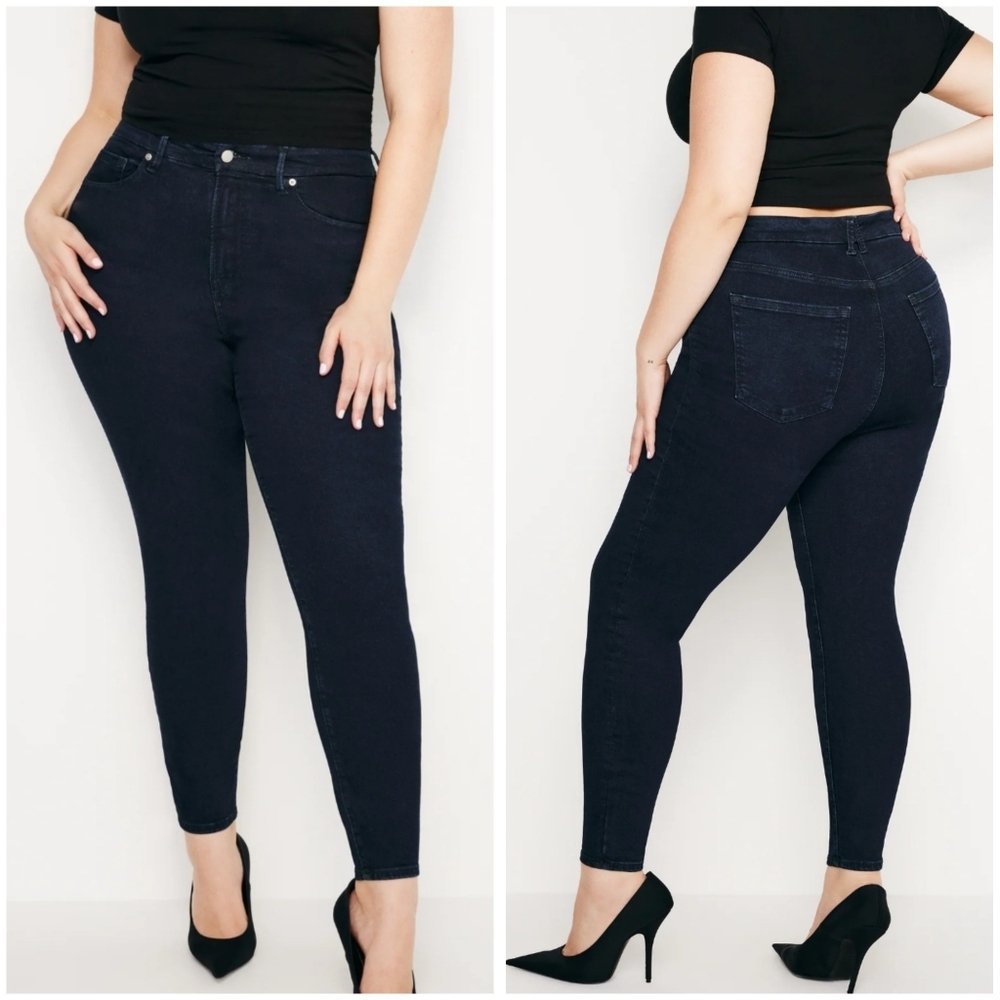 NWT Good American x Calik Denim Always Fits Good Legs Skinny Jeans, Sz 14-18.